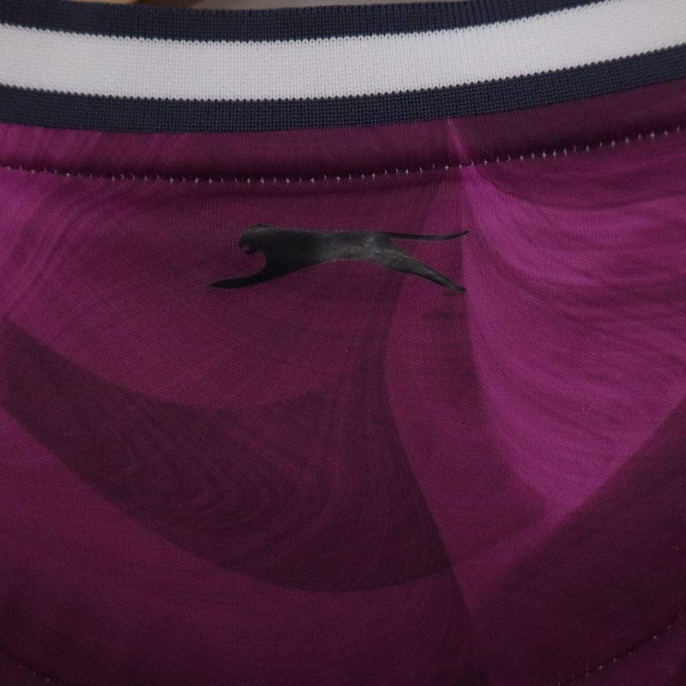 Slazenger Golf Top Womens XXL Quarter-Zip Purple Swirl Sleeveless Excellent - Picture 4 of 6